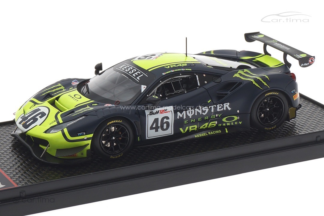 Ferrari 488 GT3 12h Gulf 2021 Marini/Uccio/Rossi BBR 1:43 BBRC258 Ferrari 488 GT3 12h Gulf 2021 Marini/Uccio/Rossi BBR 1:43 BBRC258