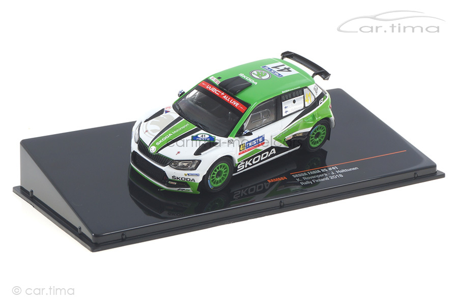Skoda Fabia R5 Rallye Finnland 2018 Rovanperä/Halttunen IXO 1:43 RAM684 Skoda Fabia R5 Rallye Finnland 2018 Rovanperä/Halttunen IXO 1:43 RAM684