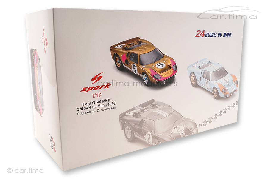 Ford GT40 MKII 24h Le Mans 1966 Bucknun/Hutcherson Spark 1:18 18S516 Ford GT40 MKII 24h Le Mans 1966 Bucknun/Hutcherson Spark 1:18 18S516