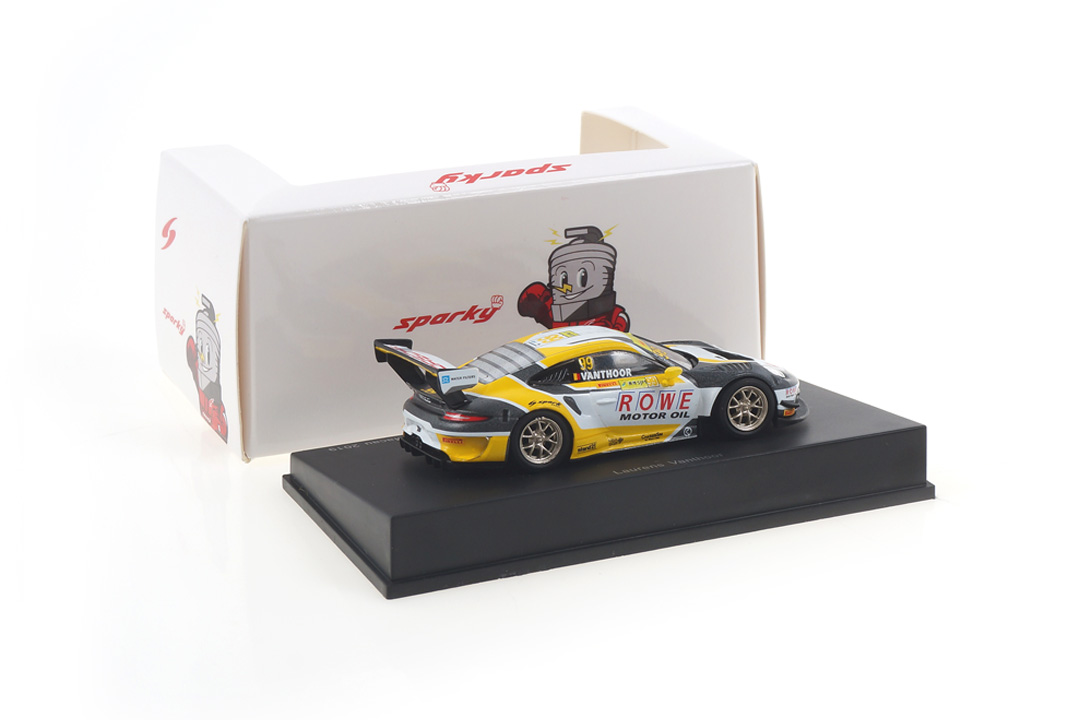 Porsche 911 GT3 R Macau 2019 Laurens Vanthoor Spark 1:64 Y166 Porsche 911 GT3 R Macau 2019 Laurens Vanthoor Spark 1:64 Y166