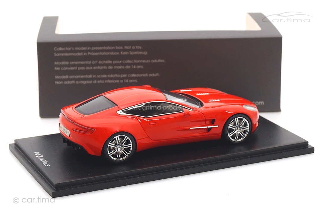 Aston Martin One-77 rot Spark cartima EXCLUSIVE 1:43 CA04311020