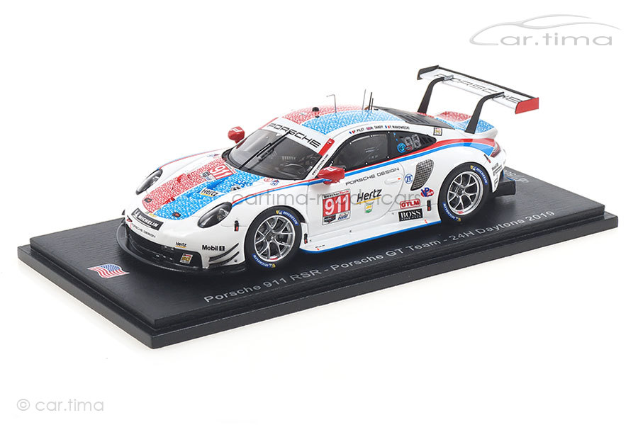 Porsche 911 RSR 24h Daytona 2019 Makowiecki/Pilet/Tandy Spark 1:43 US073 Porsche 911 RSR 24h Daytona 2019 Makowiecki/Pilet/Tandy Spark 1:43 US073