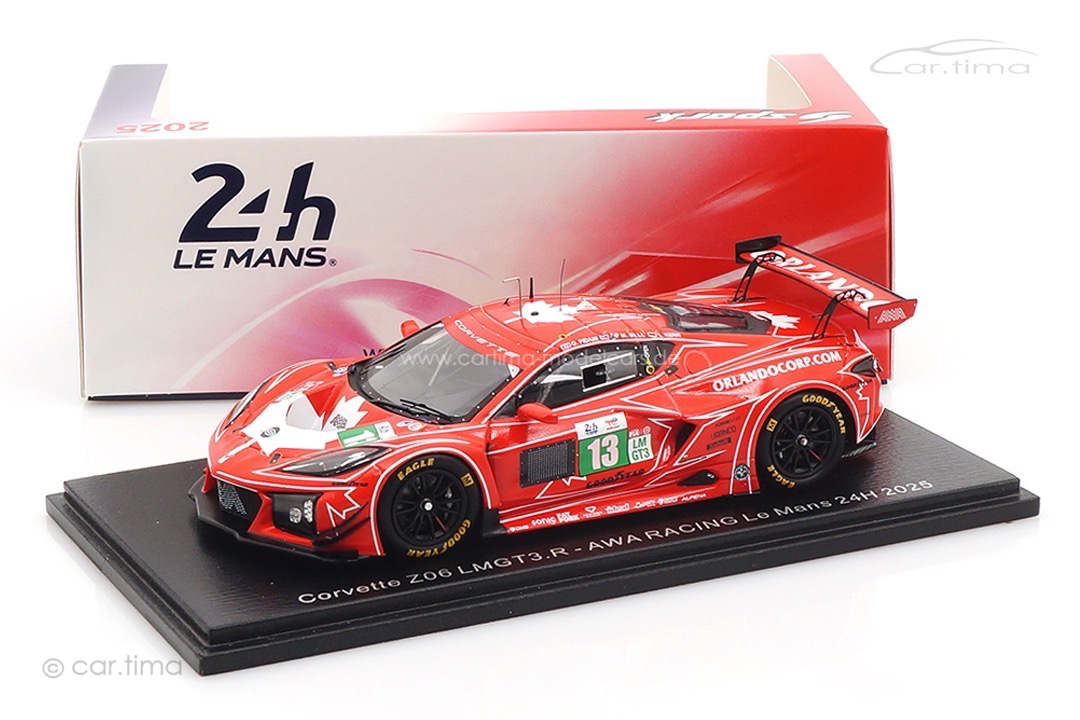 Chevrolet Corvette Z06 GT3.R 24h Le Mans 2025 Bell/Fidani/Kern Spark 1:43 S9290