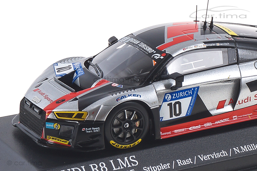 Audi R8 LMS 24h Nürburgring 2017 Stippler/Rast/Vervisch Minichamps 1:43 437171710 Audi R8 LMS 24h Nürburgring 2017 Stippler/Rast/Vervisch Minichamps 1:43 437171710