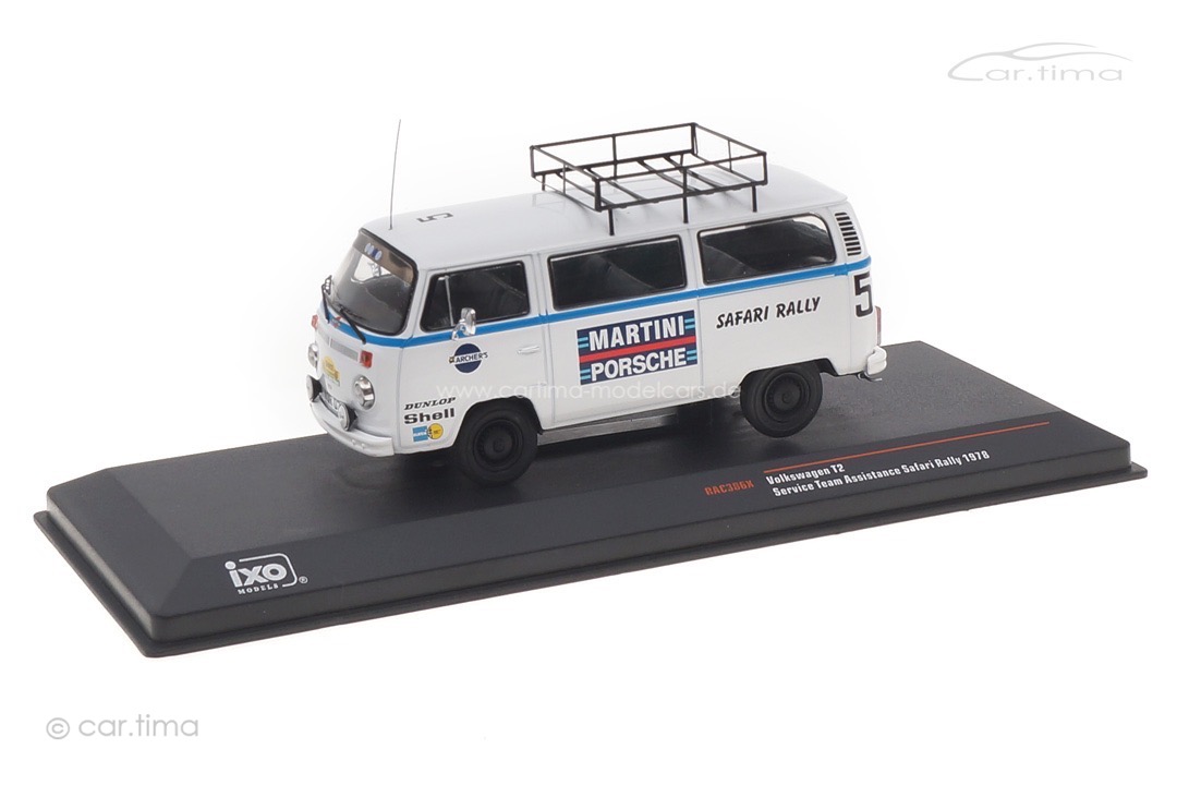Volkswagen T2 Service Team Assistance Safari Rallye 1978 Porsche Martini Racing IXO 1:43 RAC386X Volkswagen T2 Service Team Assistance Safari Rallye 1978 Porsche Martini Racing IXO 1:43 RAC386X