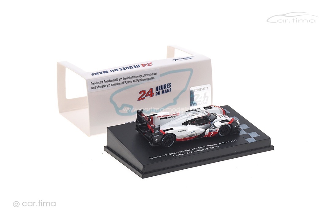 Porsche 919 Hybrid Winner 24h Le Mans 2017 Bamber/Bernhard/Hartley Spark 1:87 87LM17