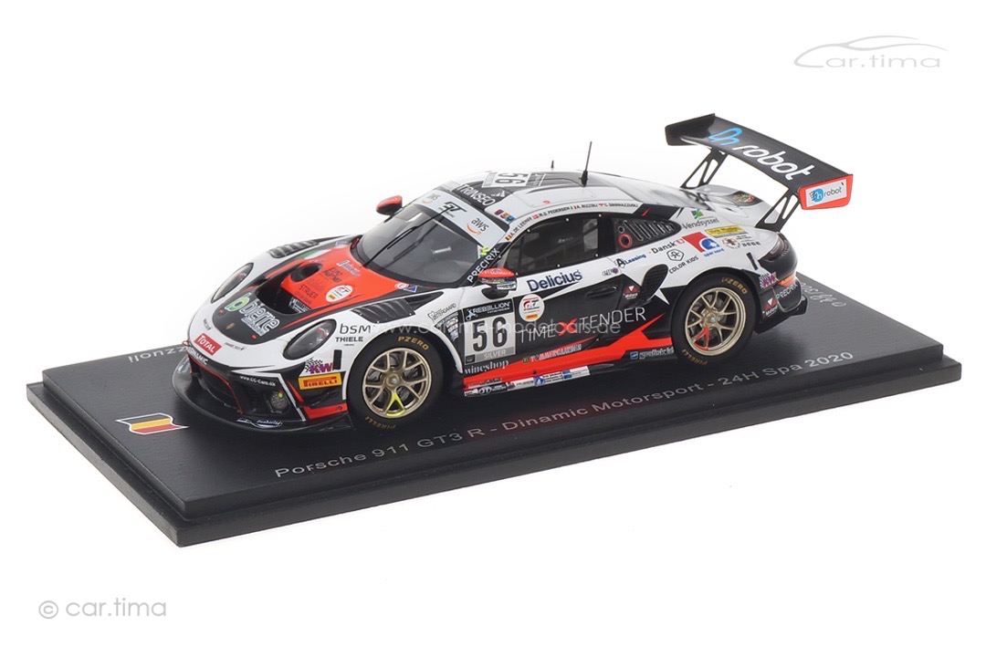 Porsche 911 GT3 R 24h Spa 2020 De Leener/Pedersen/Rizzoli Spark 1:43 SB406