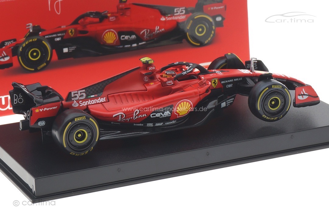 Ferrari SF23 GP 2023 Carlos Sainz Bburago 1:43 18-36835SA Ferrari SF23 GP 2023 Carlos Sainz Bburago 1:43 18-36835SA