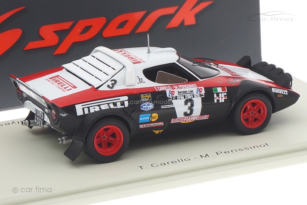 Lancia Stratos HF Championnat d'Europe des Rallyes 1978 Carello/Perissinot Spark 1:43 S9093 Lancia Stratos HF Championnat d'Europe des Rallyes 1978 Carello/Perissinot Spark 1:43 S9093