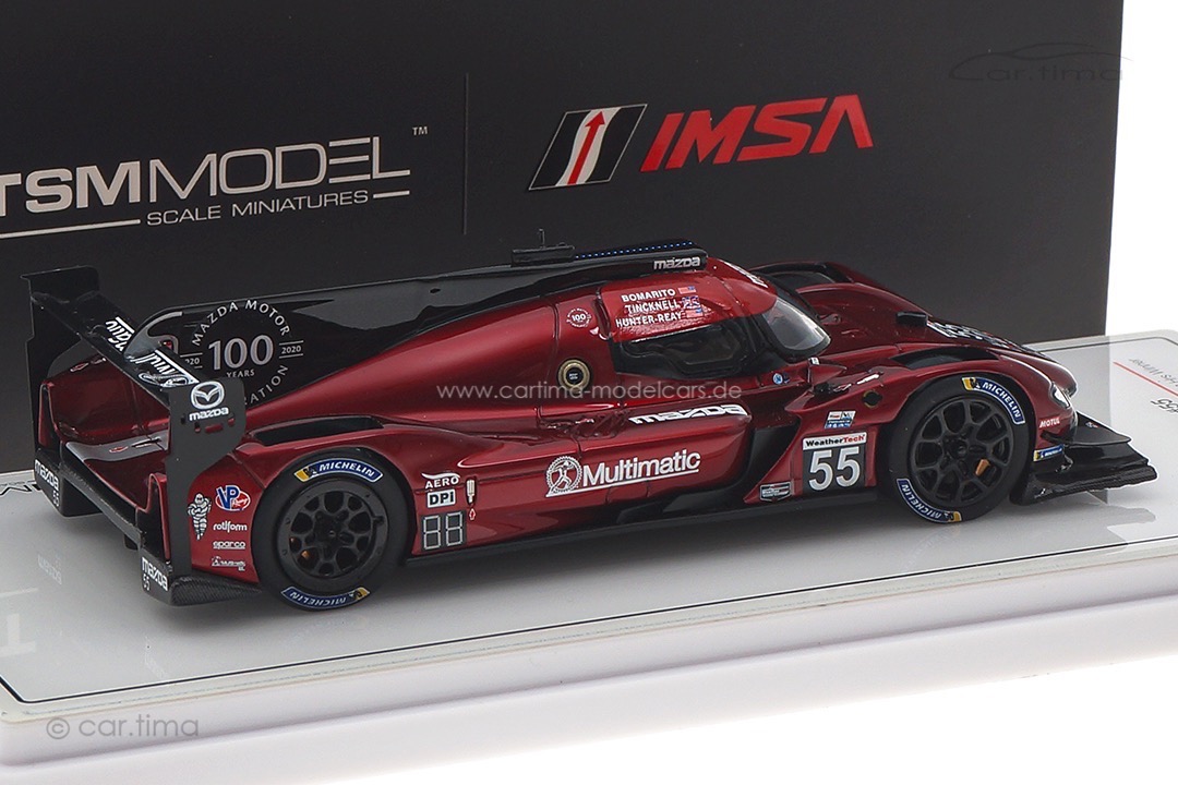 Mazda RT24-P DPI 12h Sebring 2020 Bomarito/Tincknell/Hunter-Reay TSM 1:43 TSM430549 Mazda RT24-P DPI 12h Sebring 2020 Bomarito/Tincknell/Hunter-Reay TSM 1:43 TSM430549