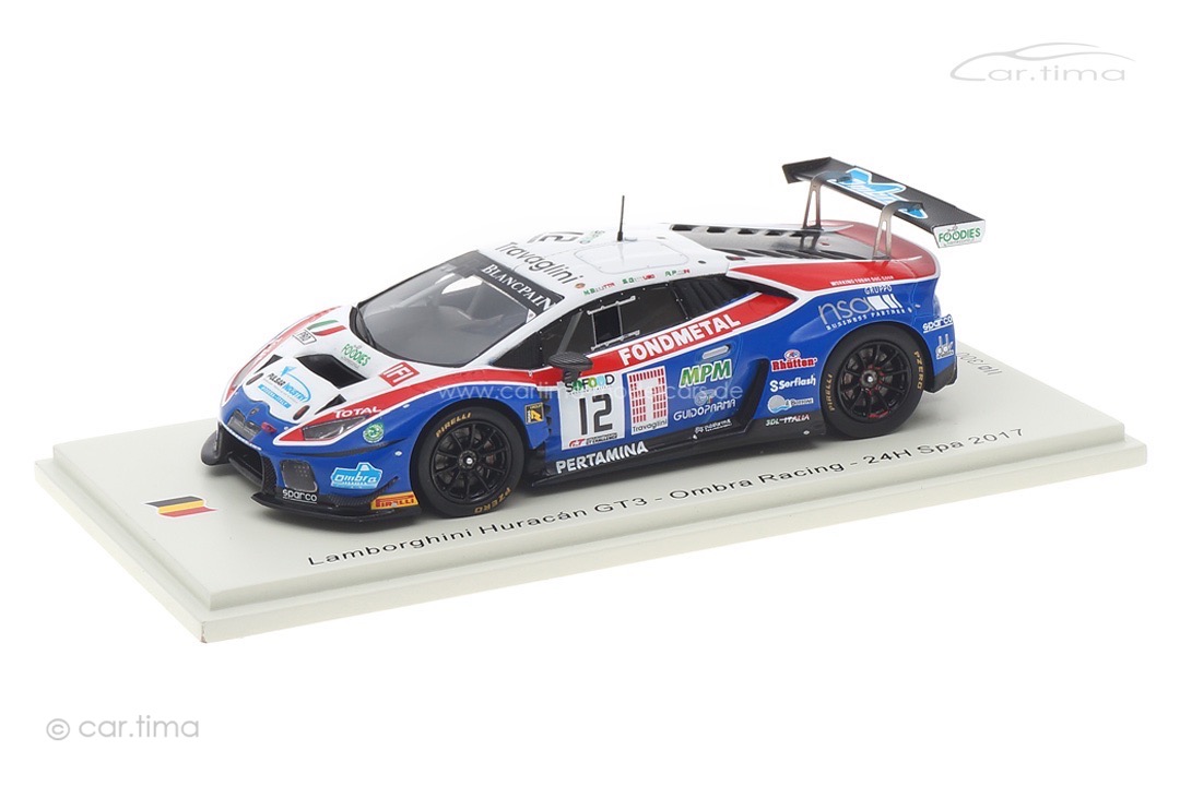 Lamborghini Huracán GT3 24h Spa 2017 Beretta/Gattuso/Piccini Spark 1:43 SB295