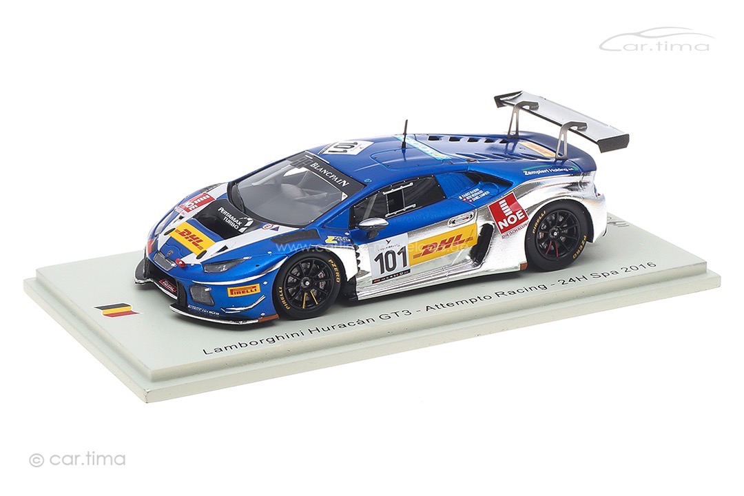 Lamborghini Huracán GT3 24h Spa 2016 Babini/Niederhauser/Zampieri Spark 1:43 SB292