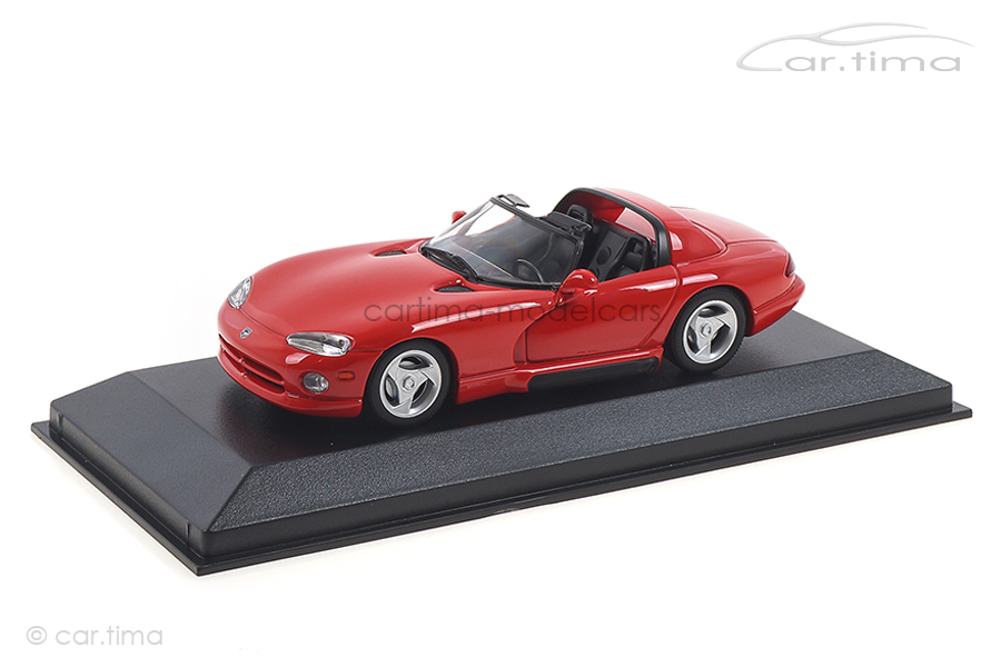 Miniature Minichamps 1/43 - Dodge Viper Cabrio 1993 Argent - 430144034 - Neuve