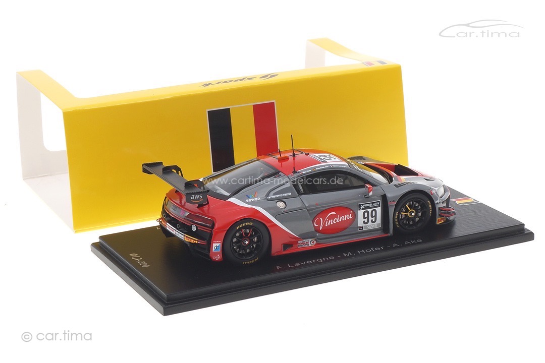 Audi R8 LMS GT3 24h Spa 2021 Lavergne/Hofer/Aka Spark 1:43 SB443 Audi R8 LMS GT3 24h Spa 2021 Lavergne/Hofer/Aka Spark 1:43 SB443