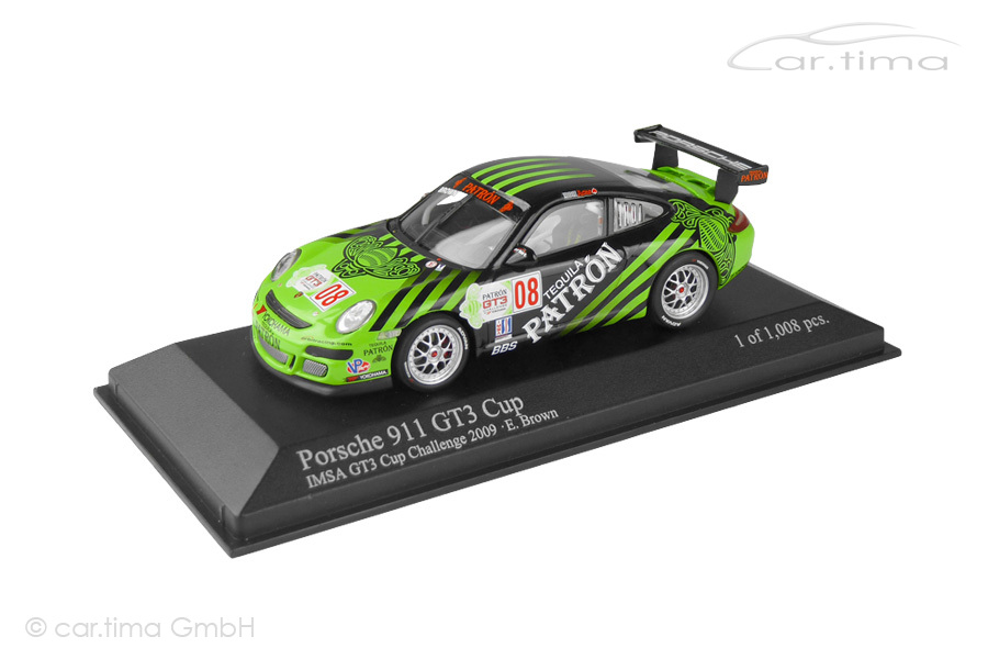 Porsche 911 (997) GT3 Cup IMSA GT3 Challenge 2009 Brown Minichamps 1:43 400096708