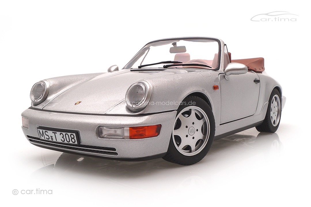 Porsche 911 (964) Carrera 2 Cabriolet 1990 silber Norev 1:18 187330 Porsche 911 (964) Carrera 2 Cabriolet 1990 silber Norev 1:18 187330