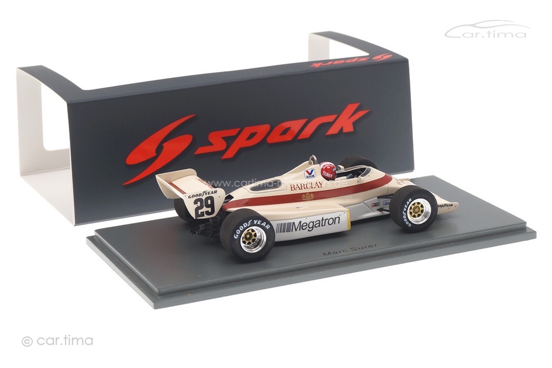 Arrows A6 Detroit GP 1983 Marc Surer Spark 1:43 S5787 Arrows A6 Detroit GP 1983 Marc Surer Spark 1:43 S5787