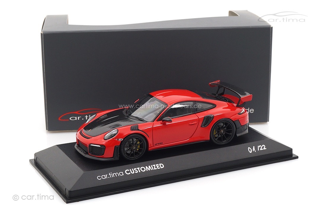 Porsche 911 (991 II) GT2 RS Indischrot/Rad schwarz Minichamps car.tima CUSTOMIZED 1:43