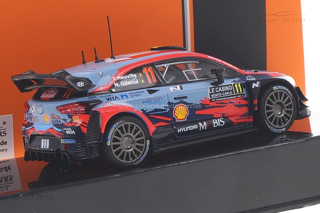 Hyundai i20 WRC Rallye Monte Carlo 2020 Neuville/Gilsoul IXO 1:43 RAM743
