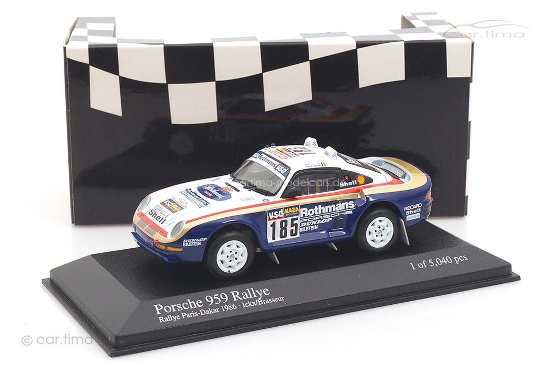 Porsche 959 Rallye Paris Dakar 1986 Ickx/Brasseur Minichamps 1:43 400866285