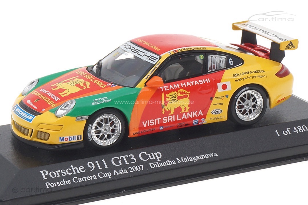 Porsche 911 (997) GT3 Cup Carrera Cup Asia 2007 Minichamps 1:43 400076406