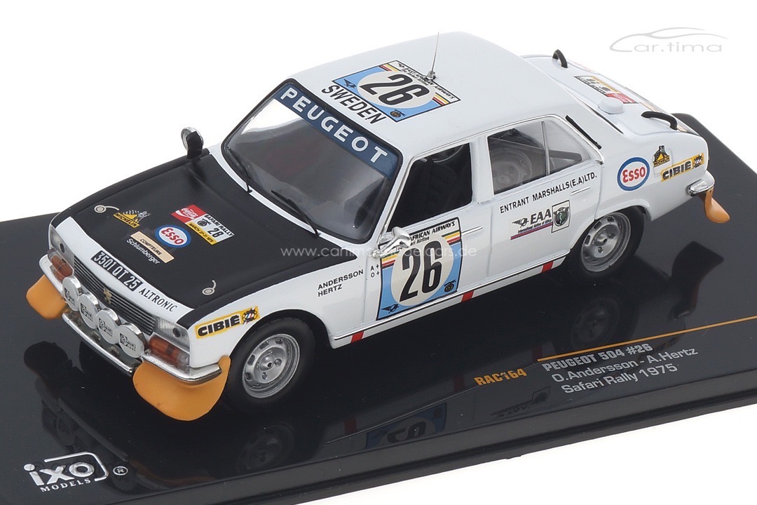 Peugeot 504 Safari Rallye 1975 Andersson/Hertz IXO 1:43 RAC164 Peugeot 504 Safari Rallye 1975 Andersson/Hertz IXO 1:43 RAC164