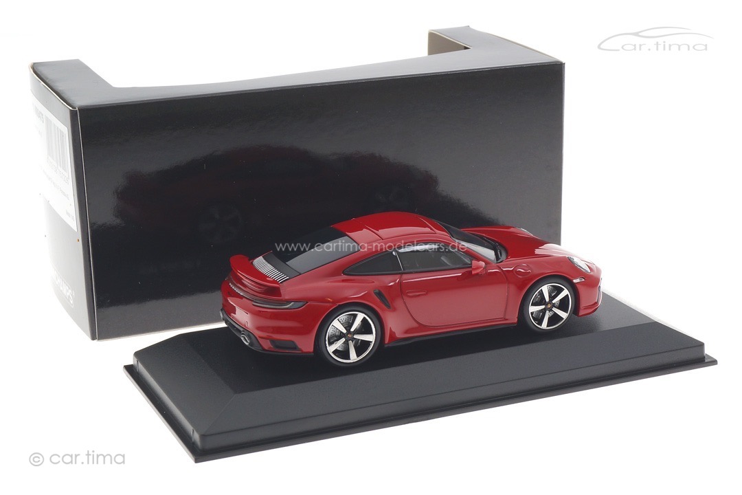 Porsche 911 (992) Turbo S Karminrot Minichamps 1:43 410069475 Porsche 911 (992) Turbo S Karminrot Minichamps 1:43 410069475