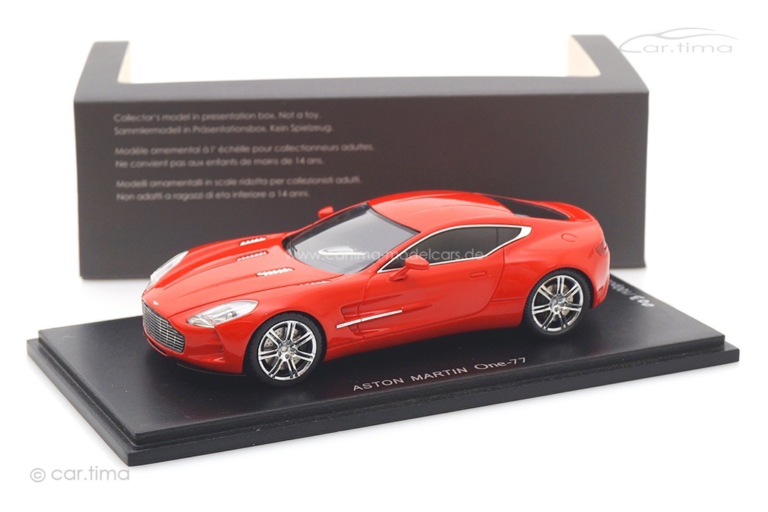 Aston Martin One-77 rot Spark cartima EXCLUSIVE 1:43 CA04311020
