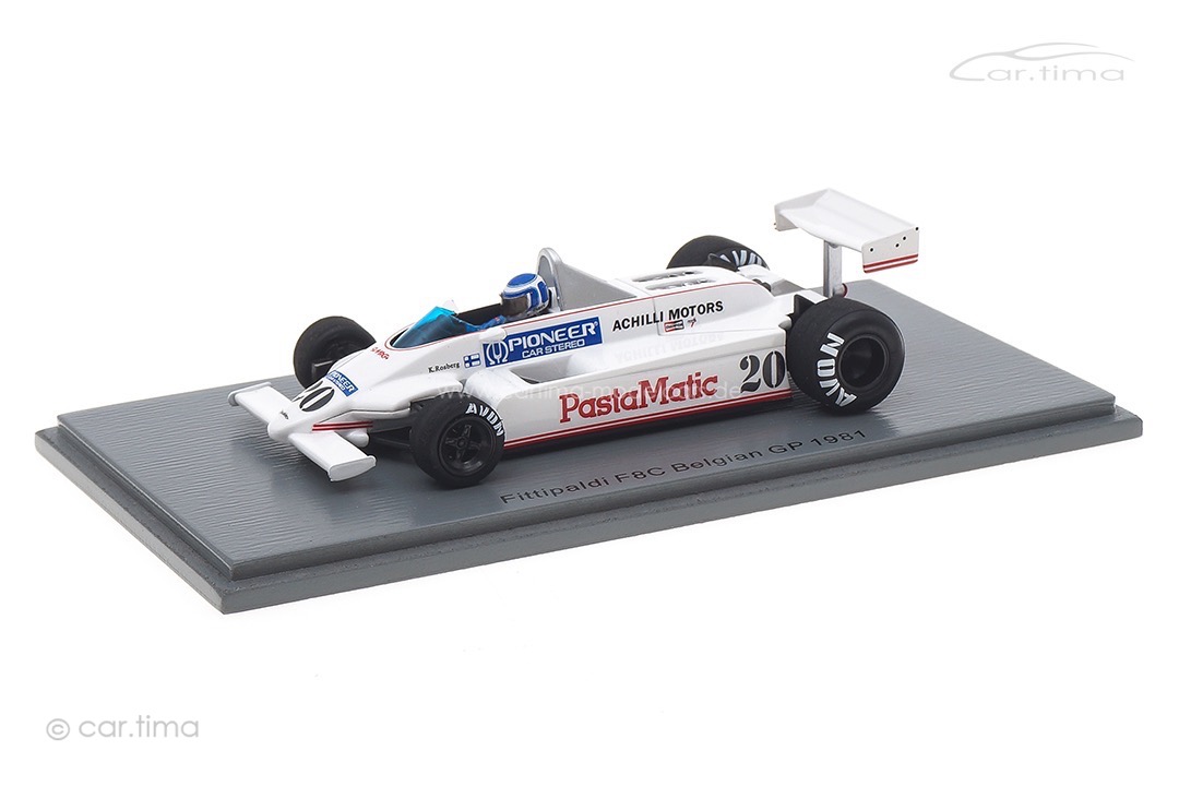 Fittipaldi F8C GP Belgien 1981 Keke Rosberg Spark 1:43 S4583