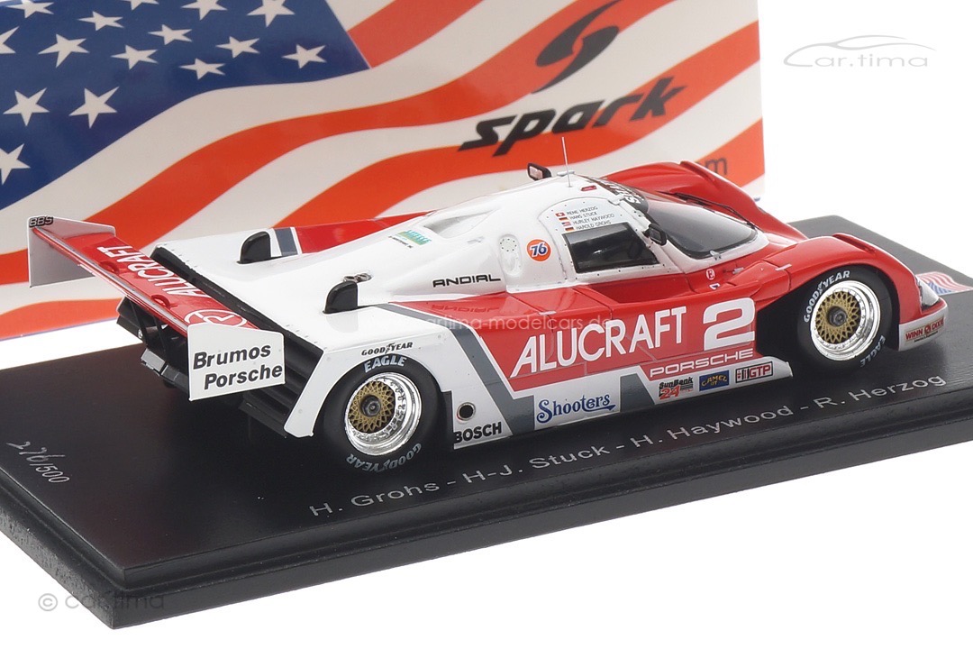 Porsche 962 C 24h Daytona 1990 Grohs/Stuck/Haywood/Herzog Spark 1:43 US243 Porsche 962 C 24h Daytona 1990 Grohs/Stuck/Haywood/Herzog Spark 1:43 US243