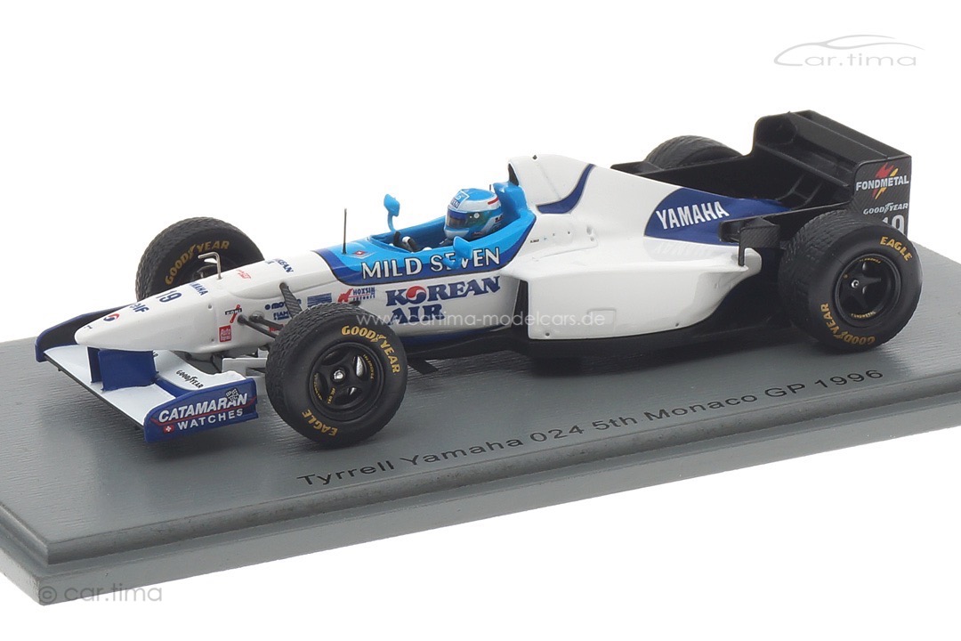 Tyrrell 024 GP Monaco 1996 Mika Salo Spark 1:43 S6977 Tyrrell 024 GP Monaco 1996 Mika Salo Spark 1:43 S6977
