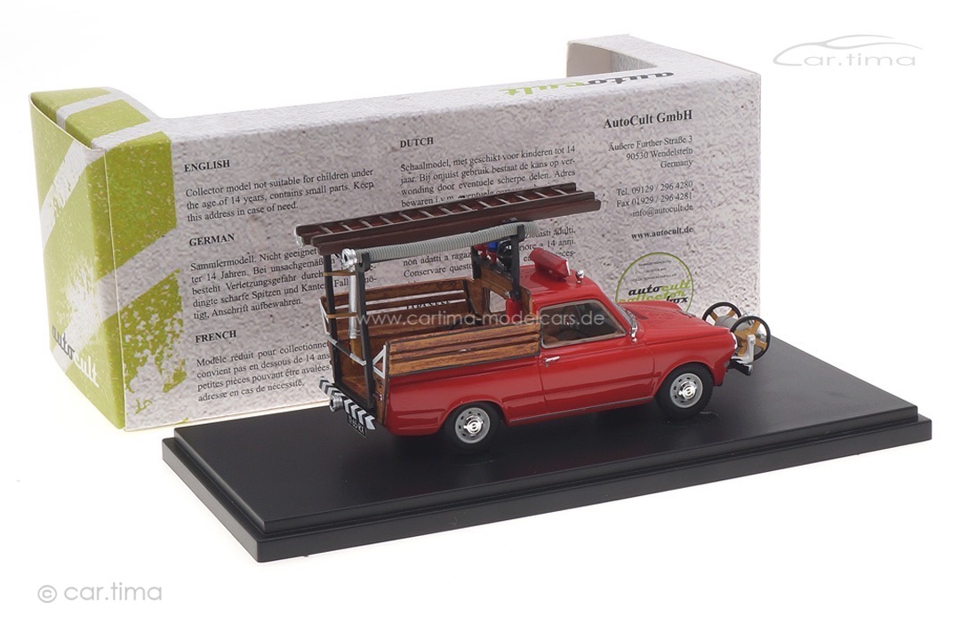 DAF 44 Brandweer 1971 rot autocult 1:43 12015 DAF 44 Brandweer 1971 rot autocult 1:43 12015