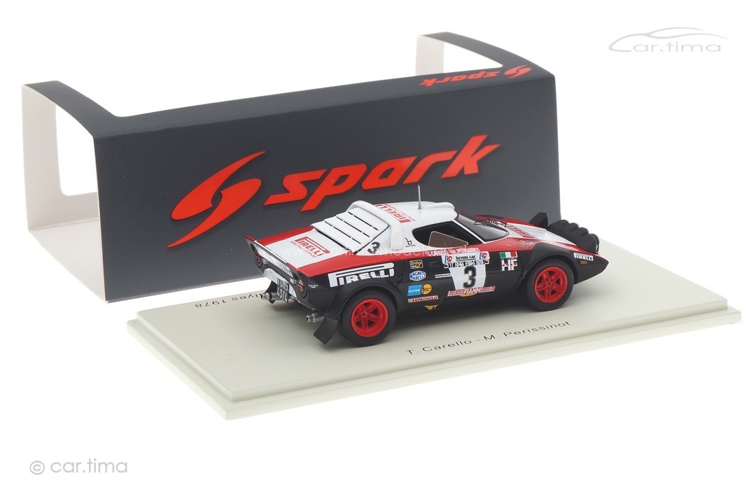 Lancia Stratos HF Championnat d'Europe des Rallyes 1978 Carello/Perissinot Spark 1:43 S9093 Lancia Stratos HF Championnat d'Europe des Rallyes 1978 Carello/Perissinot Spark 1:43 S9093