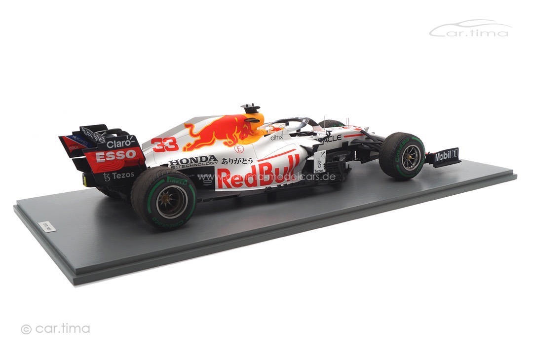 Red Bull Racing RB16B GP Türkei 2021 Max Verstappen inkl. Vitrine Spark 1:12 12S031