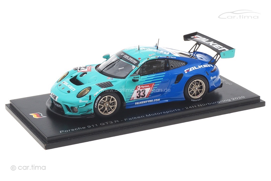 Porsche 911 GT3 R 24h Nürburgring 2020 Bachler/Dumbreck/Müller/Ragginger Spark 1:43 SG689