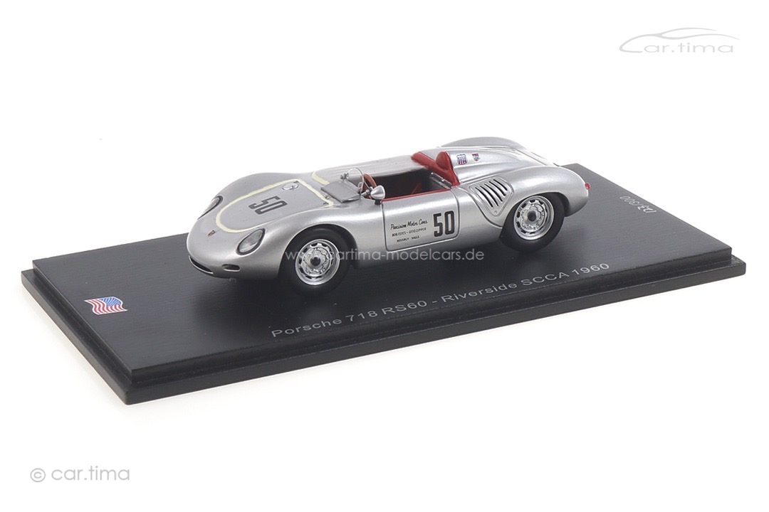 Porsche 718 RS60 Riverside SCCA 1960 Ken Miles Spark 1:43 US113 Porsche 718 RS60 Riverside SCCA 1960 Ken Miles Spark 1:43 US113