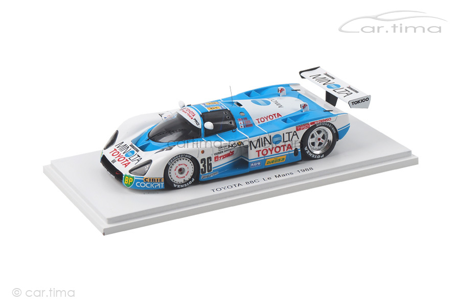 Toyota 88C 24h Le Mans 1988 Hoshino/Lees/Sekiya Spark 1:43 S5242 Toyota 88C 24h Le Mans 1988 Hoshino/Lees/Sekiya Spark 1:43 S5242