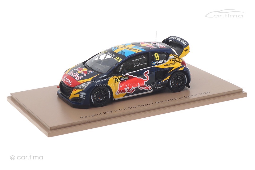 Peugeot 208 WRX World RX Spanien 2020 Kevin Hansen Spark 1:43 S7881 Peugeot 208 WRX World RX Spanien 2020 Kevin Hansen Spark 1:43 S7881
