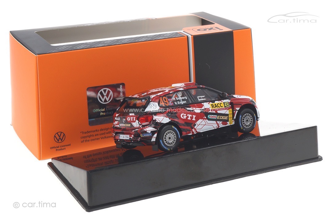 VW Polo GTI R5 WRC Rallye Catalunya 2018 Solberg/Engan IXO 1:43 RAM742