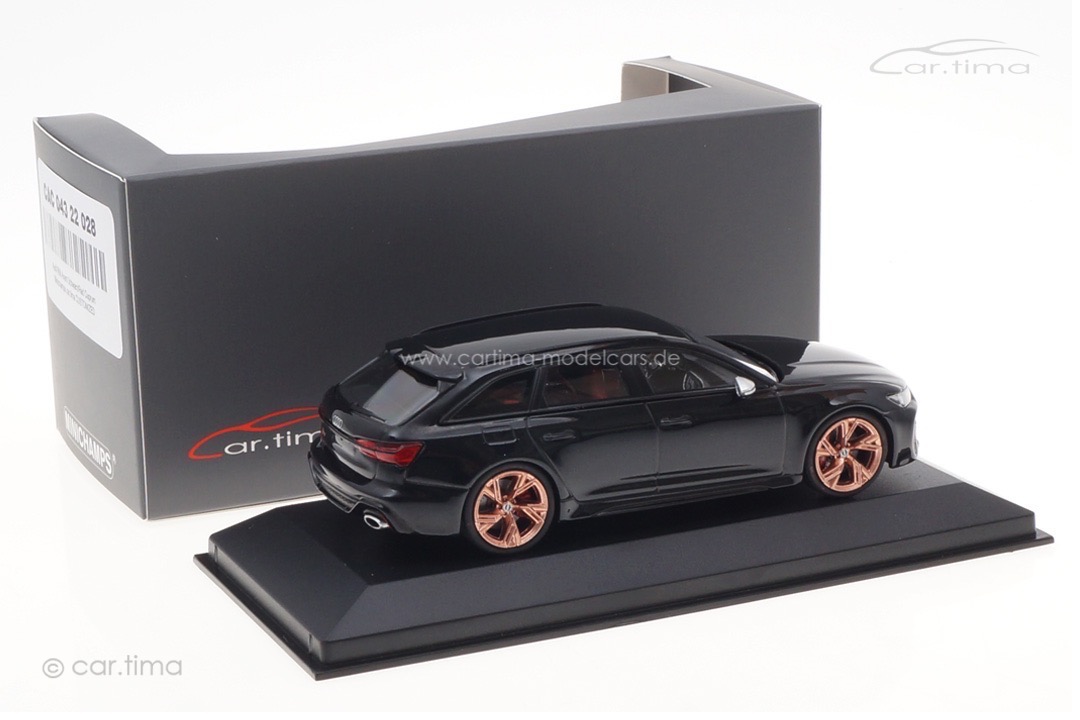 Audi RS6 Avant Schwarz/Rad Cuprum Minichamps car.tima CUSTOMIZED 1:43 Audi RS6 Avant Schwarz/Rad Cuprum Minichamps car.tima CUSTOMIZED 1:43