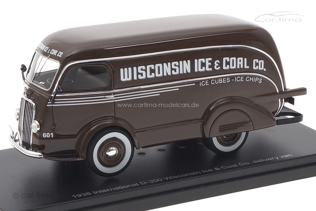 International D-300 1938 Wisconsin Ice Co. delivery van 600 braun Esval 1:43 EMUS43080D