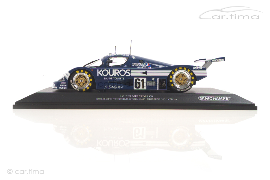 Sauber Mercedes C9 24h Le Mans 1987 Thackwell/Pescarolo/Okada Minichamps 1:18 155873561 Sauber Mercedes C9 24h Le Mans 1987 Thackwell/Pescarolo/Okada Minichamps 1:18 155873561