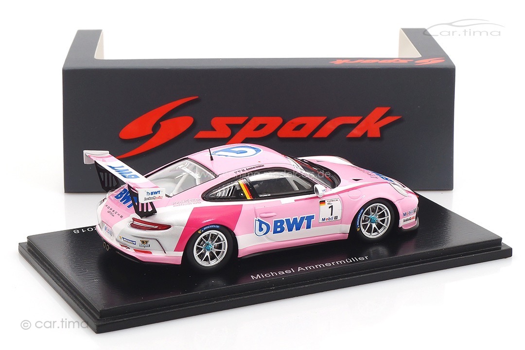 Porsche 911 GT3 Cup Champion Porsche Supercup 2018 Michael Ammermüller Spark 1:43 S8500