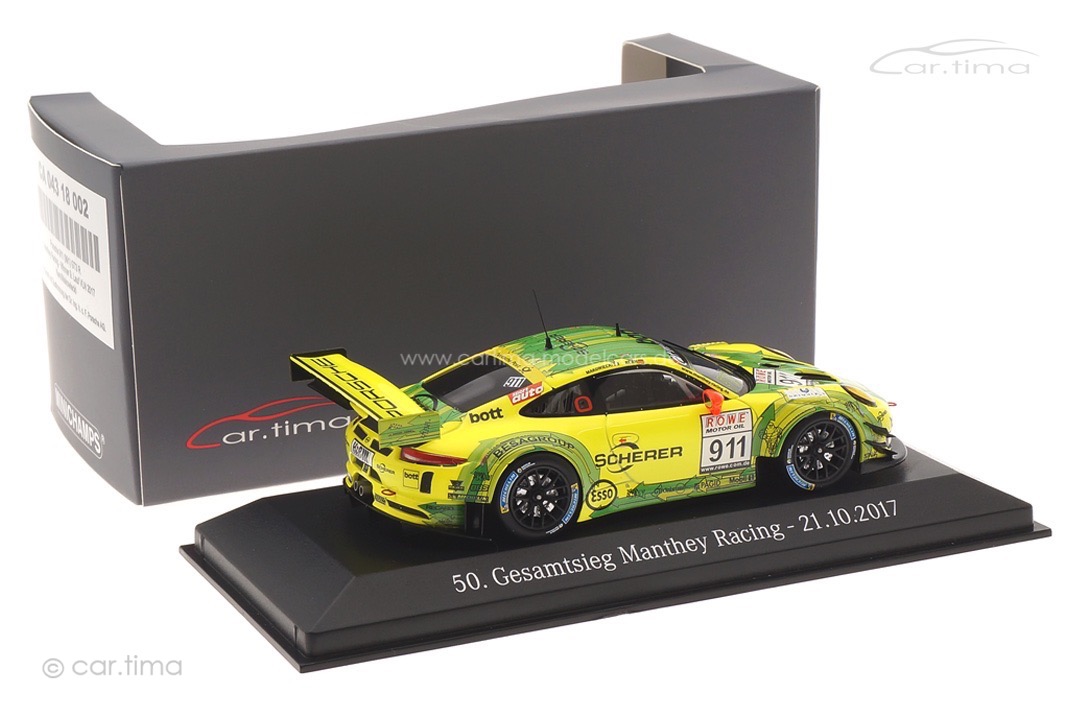 Porsche 911 GT3 R Winner 9. Lauf VLN 2017 Originalsignatur Lars Kern Minichamps 1:43 CA04318002SIG Porsche 911 GT3 R Winner 9. Lauf VLN 2017 Originalsignatur Lars Kern Minichamps 1:43 CA04318002SIG
