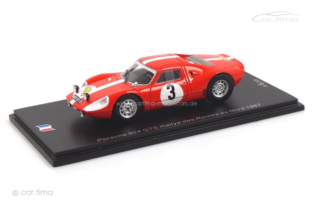 Porsche 904 GTS Rallye des Routes du Nord 1966 Dumousseau/Roques Spark 1:43 SF165