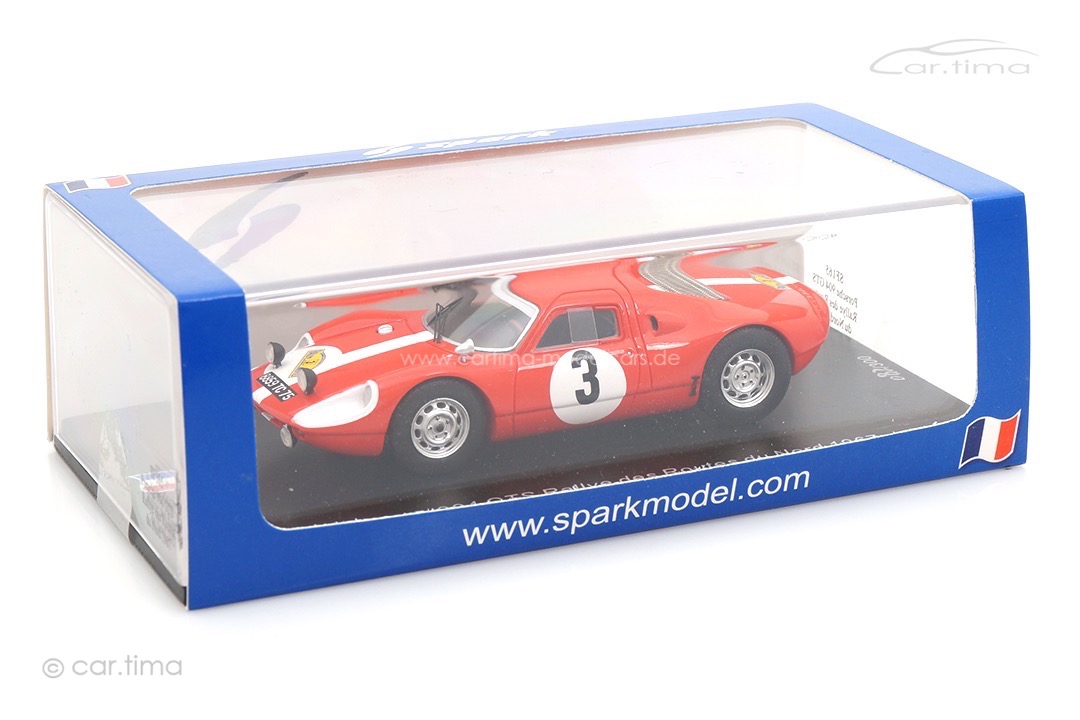 Porsche 904 GTS Rallye des Routes du Nord 1966 Dumousseau/Roques Spark 1:43 SF165
