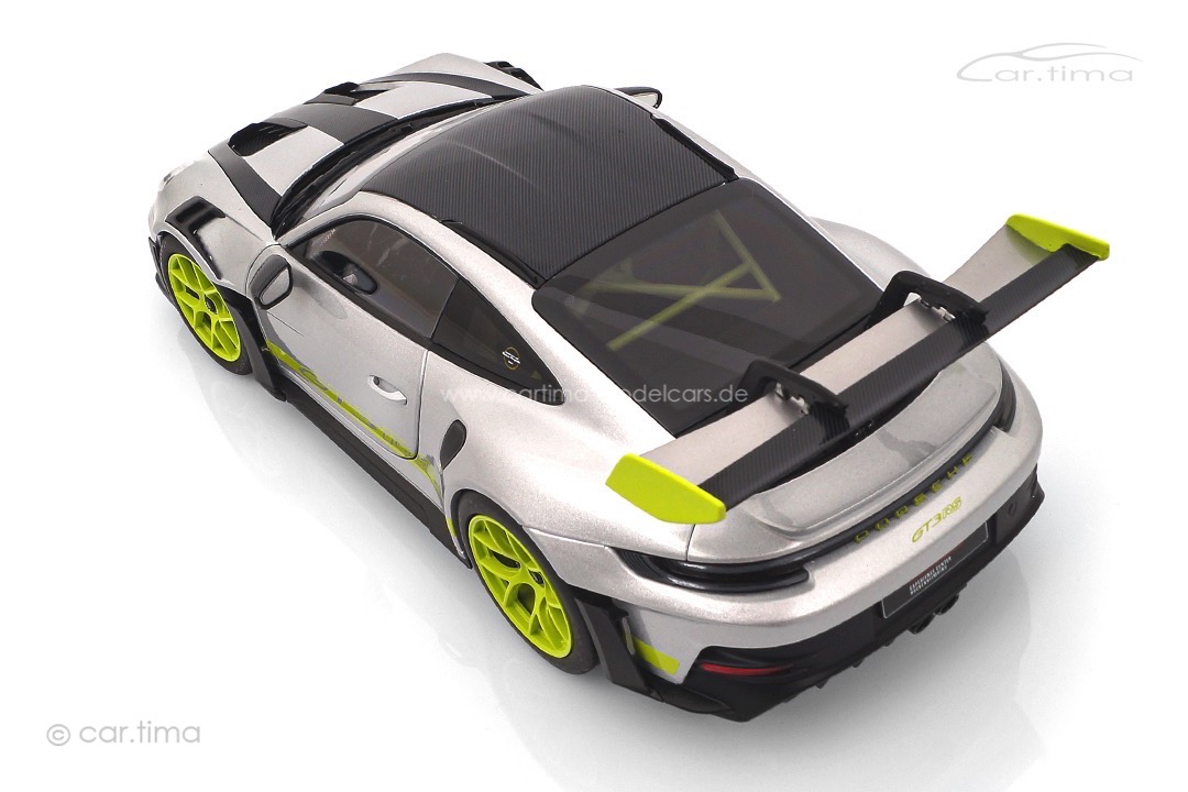 Porsche 911 (992) GT3 RS GT-silber/Acidgrün Norev 1:18 WAP0212100TGT3 Porsche 911 (992) GT3 RS GT-silber/Acidgrün Norev 1:18 WAP0212100TGT3