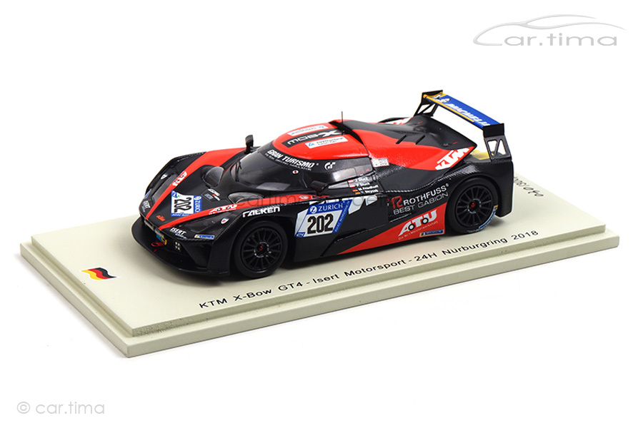 KTM X-Bow GT4 24h Nürburgring 2018 Stuck/Stuck/Strycek Spark 1:43 SG415 KTM X-Bow GT4 24h Nürburgring 2018 Stuck/Stuck/Strycek Spark 1:43 SG415