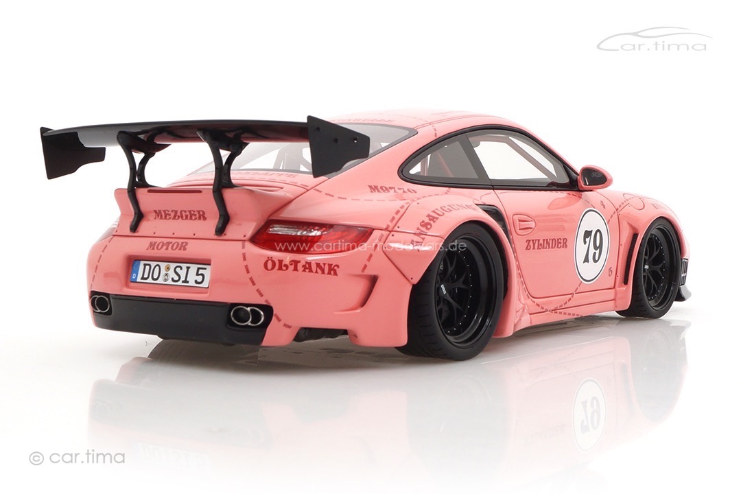 Porsche 911 (997) Turbo S LBWK Sidney Hoffmann Pink Pig Werk83 1:18 W18090001