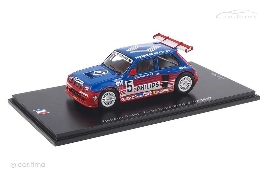Renault 5 Maxi Turbo Superproduction 1987 Jean-Louis Bousquet Spark 1:43 SF054 Renault 5 Maxi Turbo Superproduction 1987 Jean-Louis Bousquet Spark 1:43 SF054